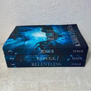 Katen Lynch Paperback Book Lot Set Of 3 Volumes: 1) Relentless 2) Refuge 3)Rogue